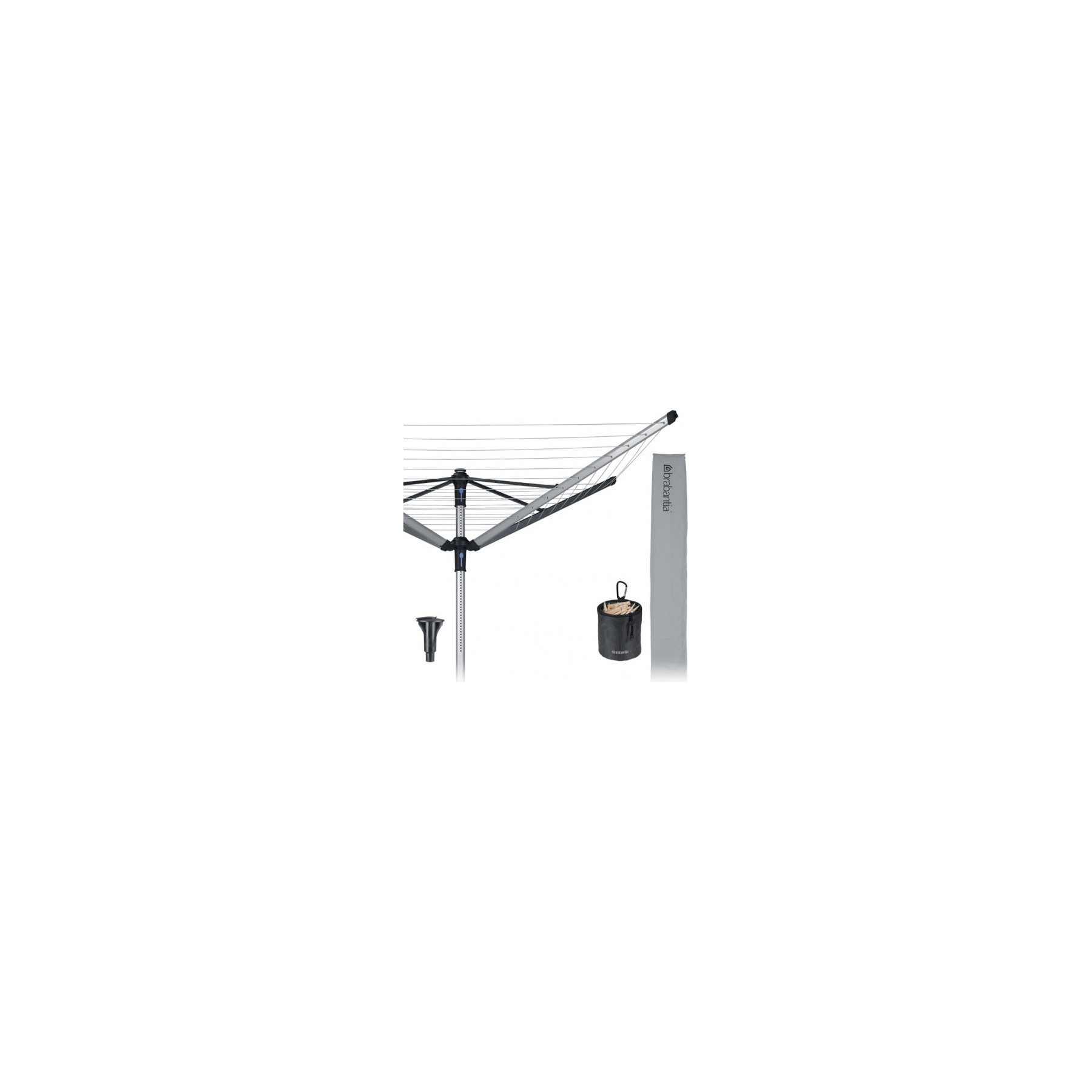Etendoir à linge BRABANTIA Séchoir Lift O Matic Advance 60 mètres