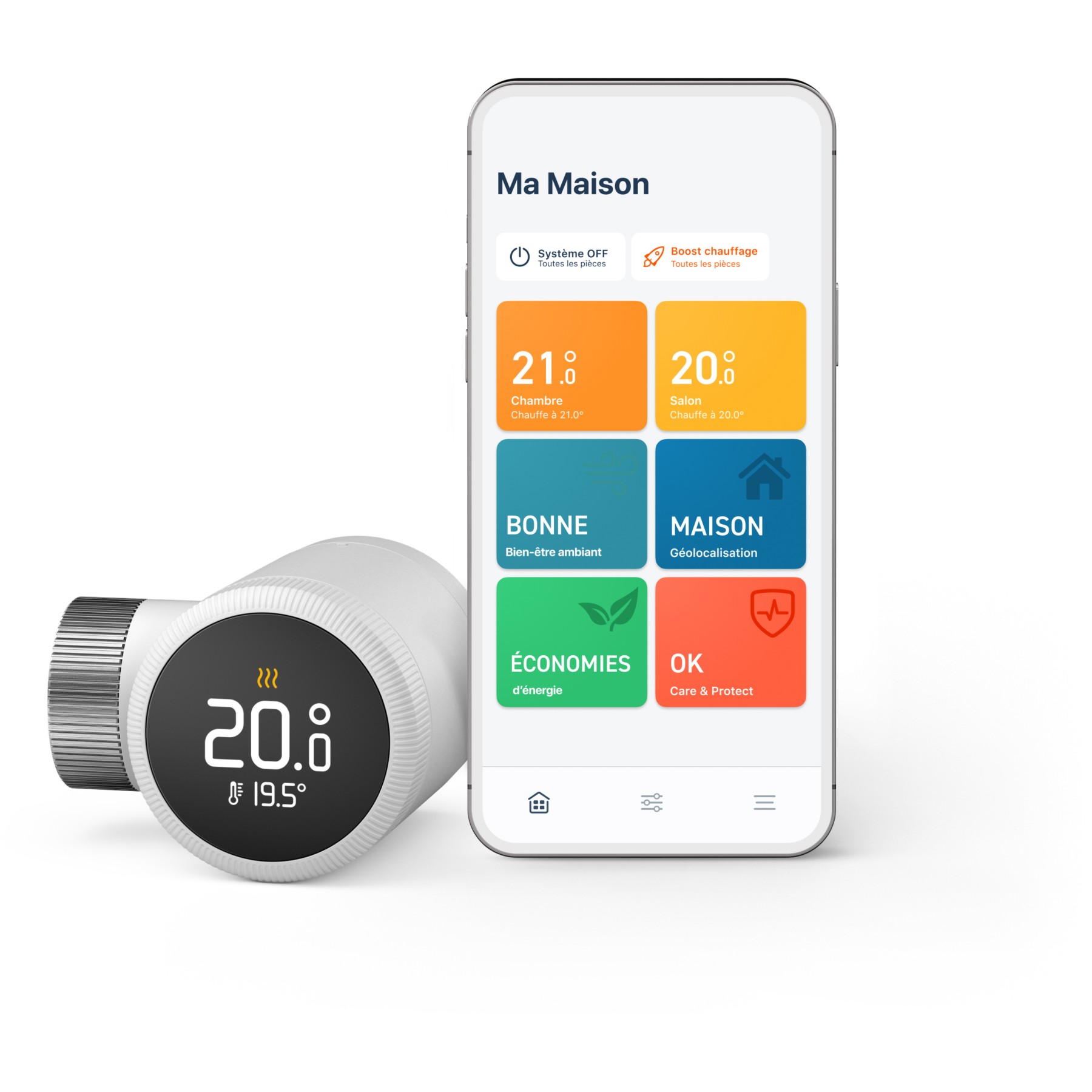Tête thermostatique connectée TADO X pour radiateur