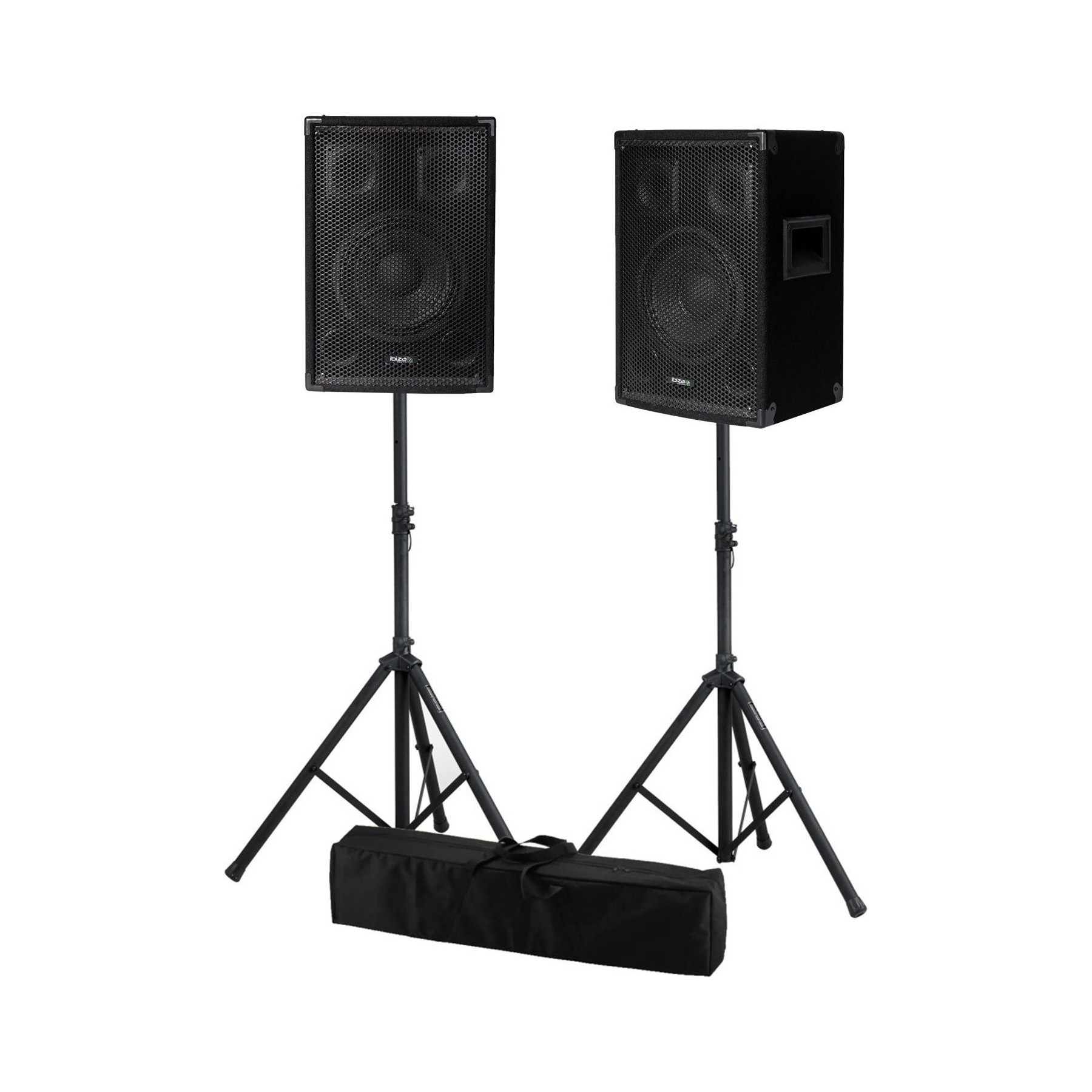 Enceinte sono IBIZA DISCO08B 2x 300W 3 voies, Supports PIEDS