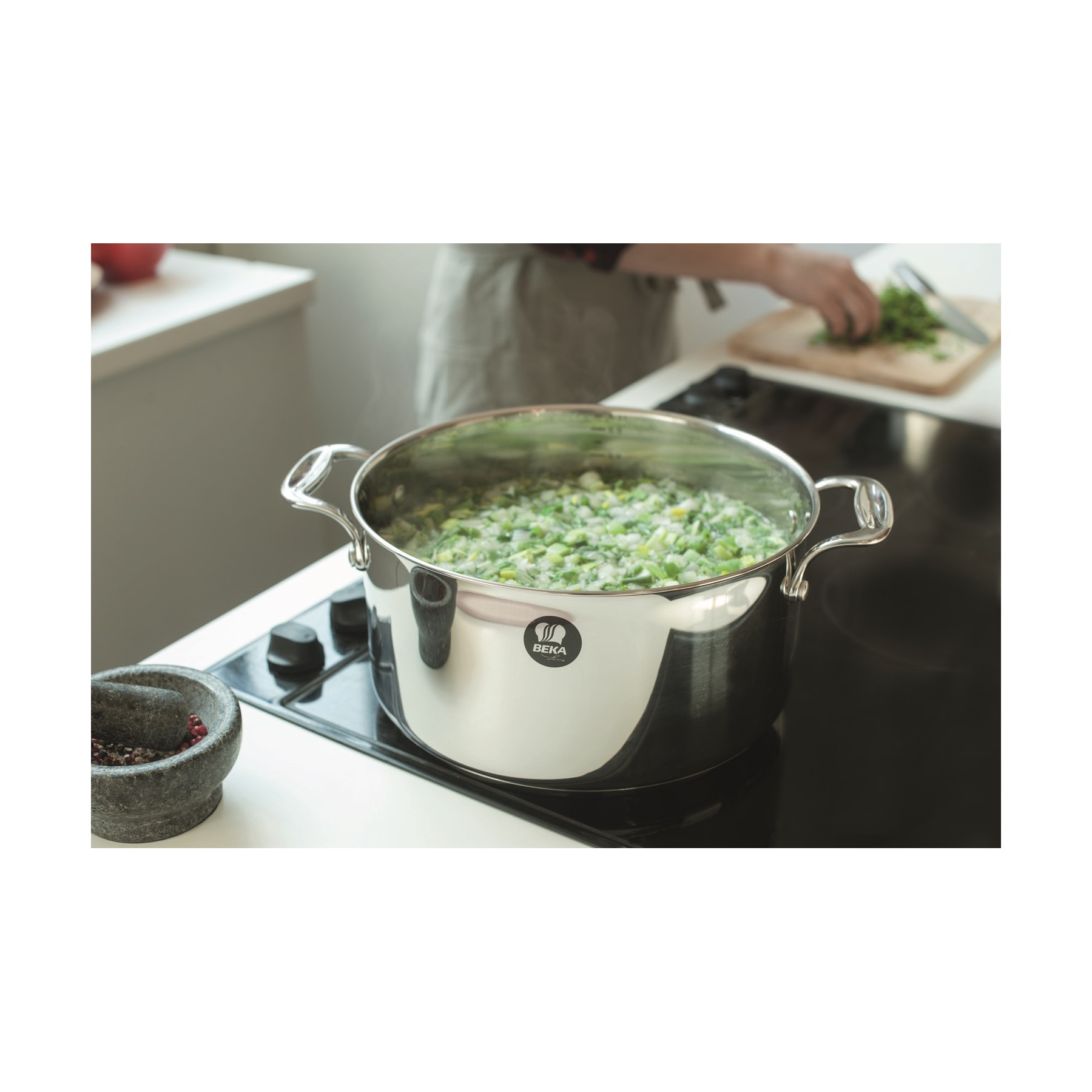Faitout BEKA + couvercle chef diam 24cm