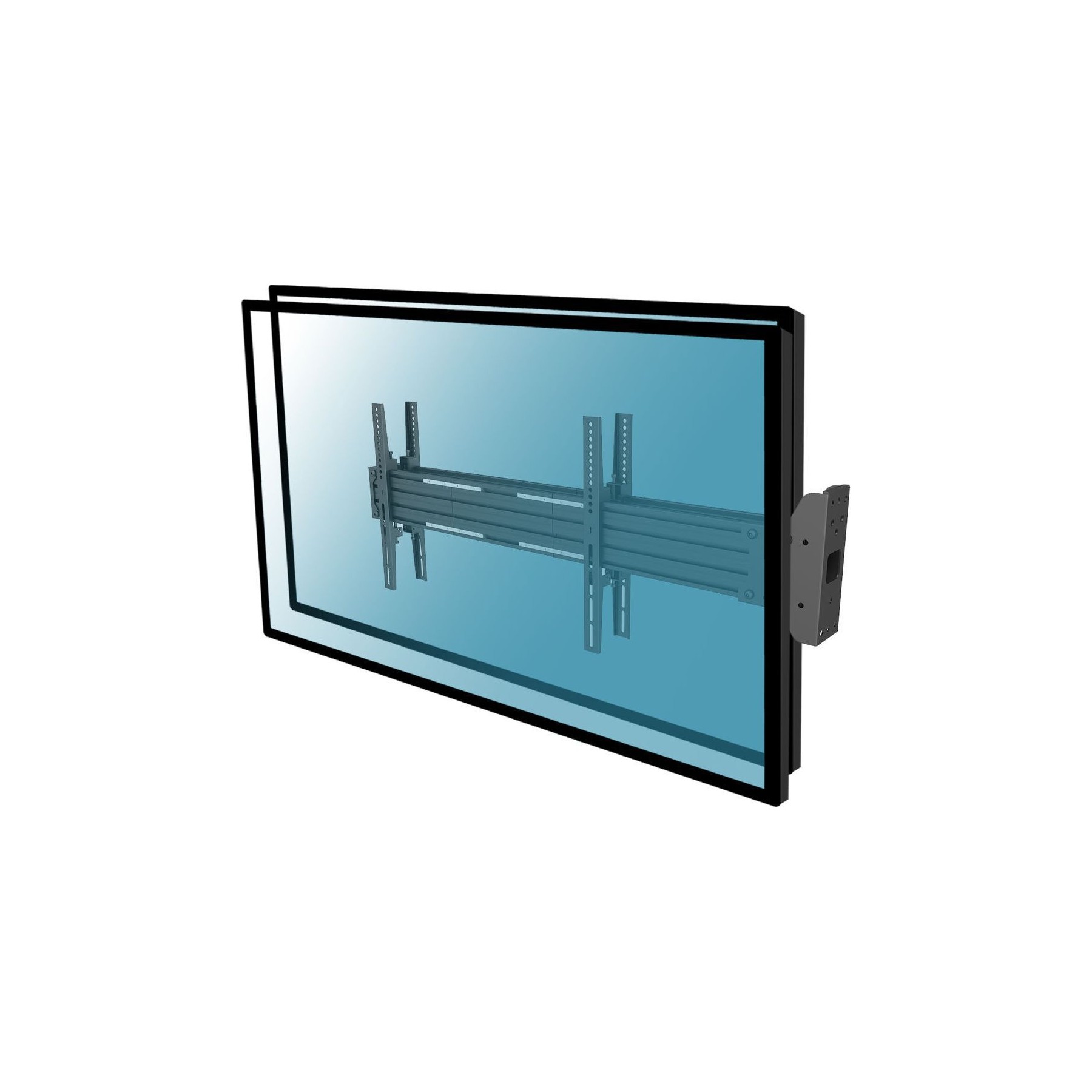 Support mural TV KIMEX Support TV pour 2 écrans 32"-65"
