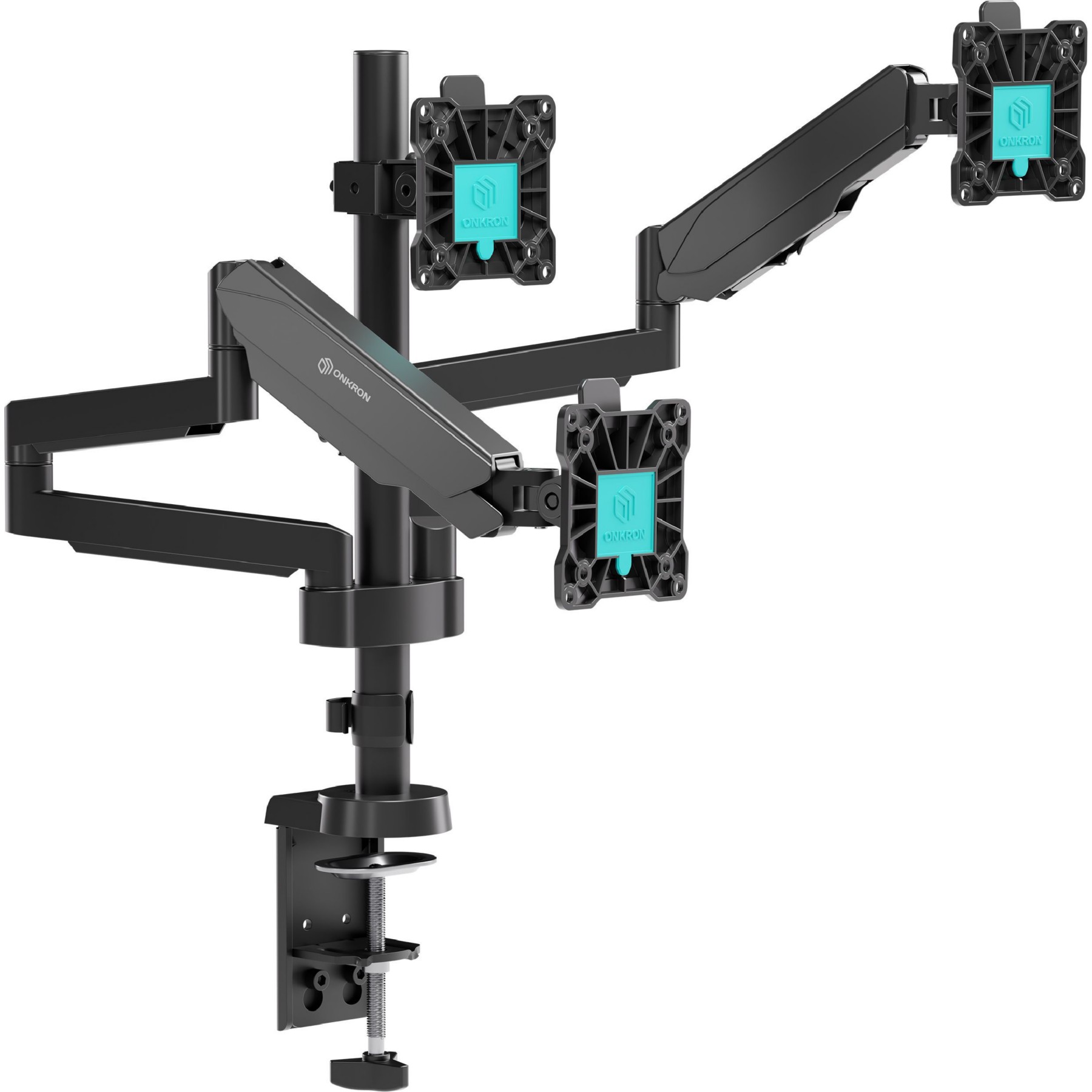 Support écran PC ONKRON Bras Ecran 3 PC 13-32, 8 kg, G280-B Noir