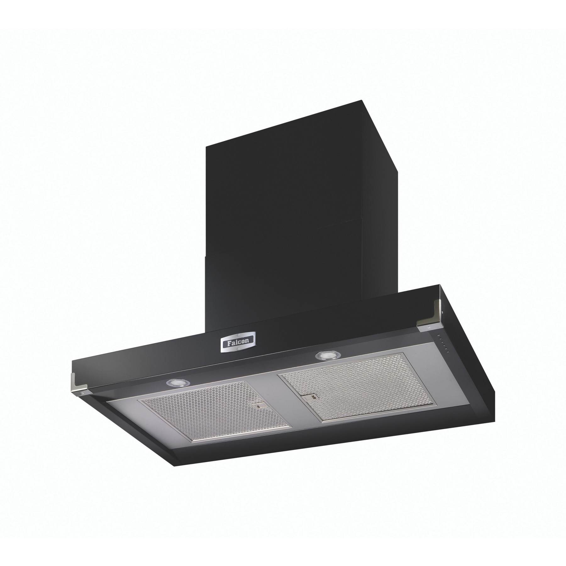 Hotte décorative murale FALCON PKR110 CONTEMP NOIR CHROME