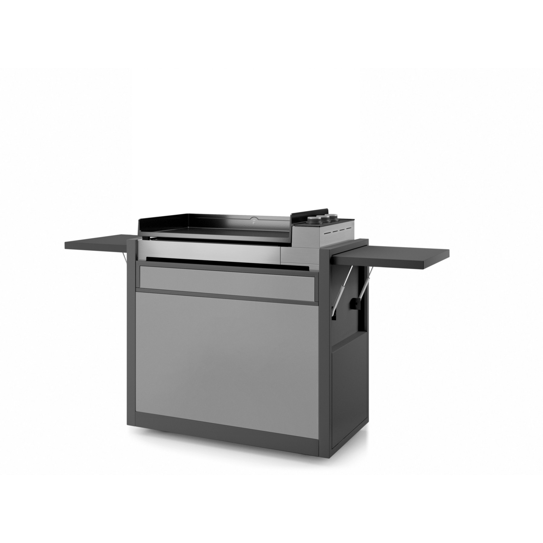 Chariot Plancha FORGE ADOUR CH PAF75NG Acier Noir/Gris