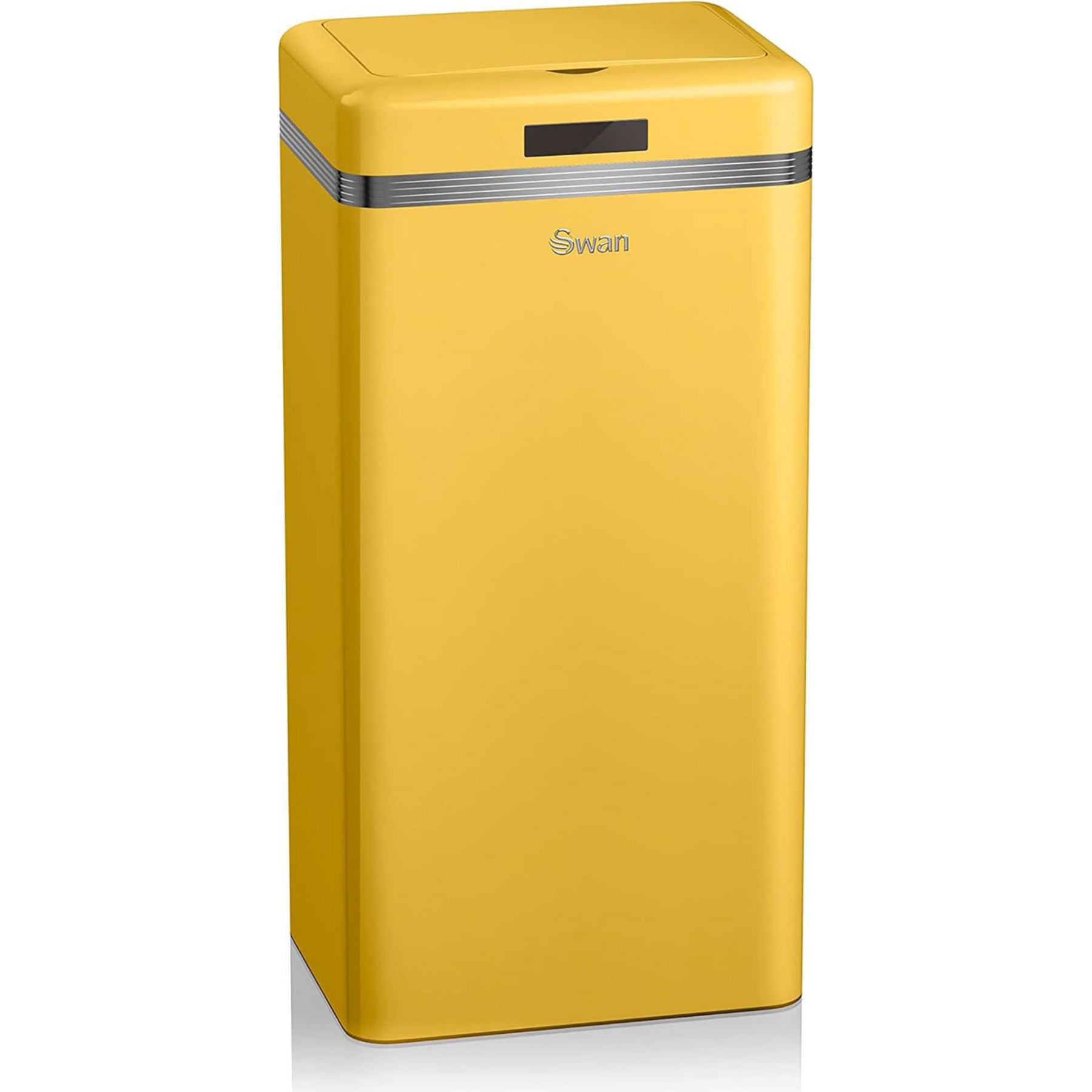 Poubelle de cuisine automatique SWAN SWKA4500YELNEU Retro Poubelle,Métal,45 L