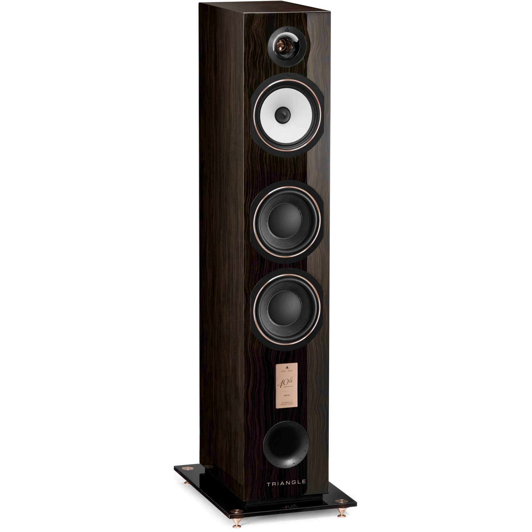 Enceinte colonne TRIANGLE ANTAL 40e anniversaire Palissandre X1