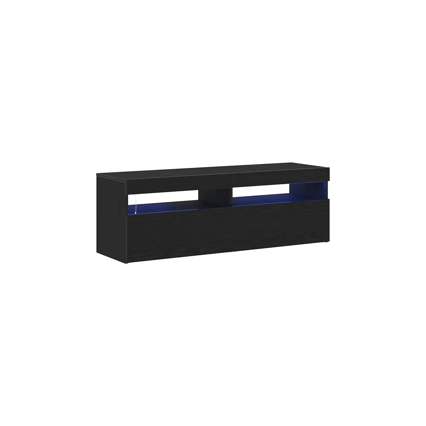 Meuble TV HELLOSHOP26 Meuble TV rectangulaire moderne avec écl
