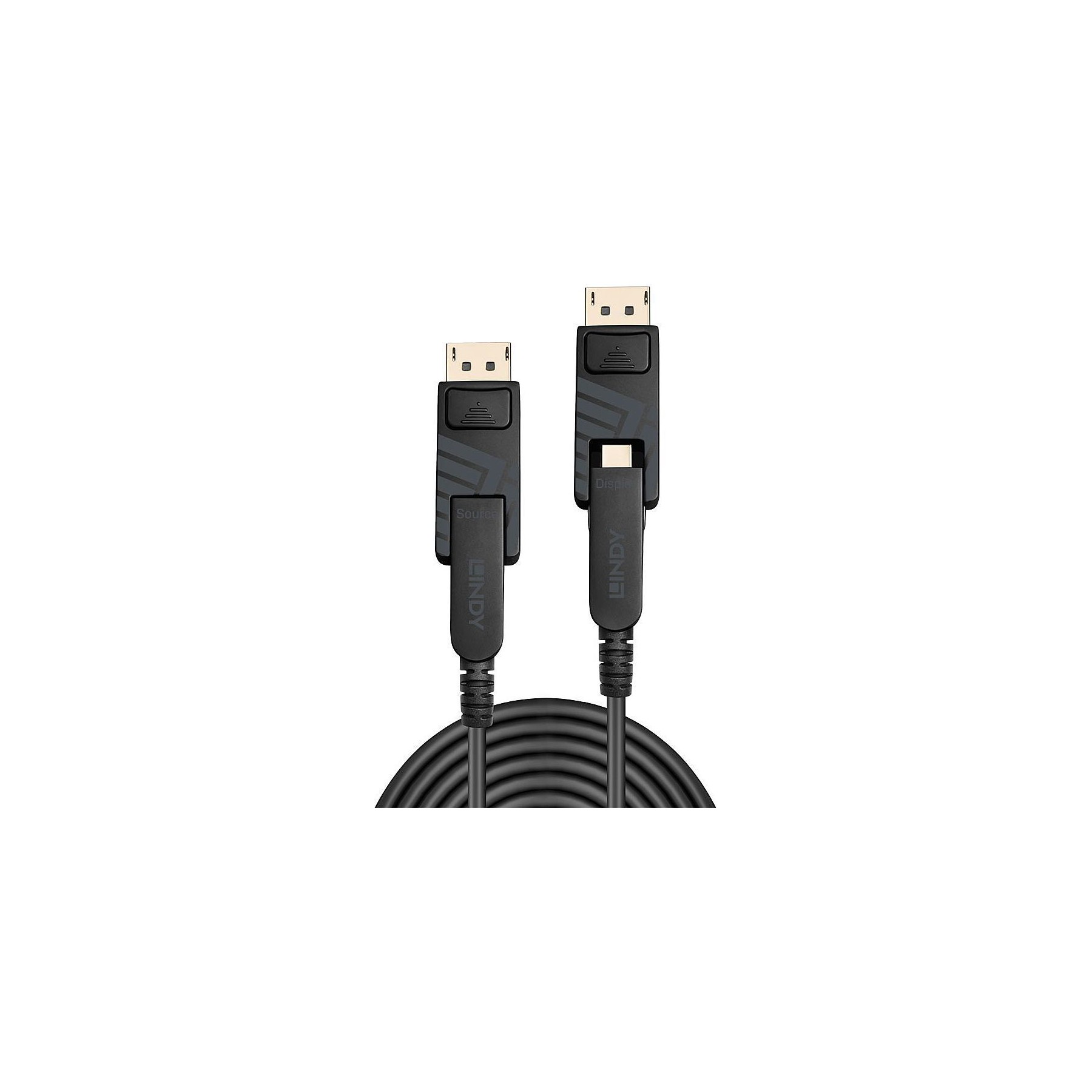Câble DisplayPort LINDY 1.4 Hybride Fibre  avec connecteurs DP