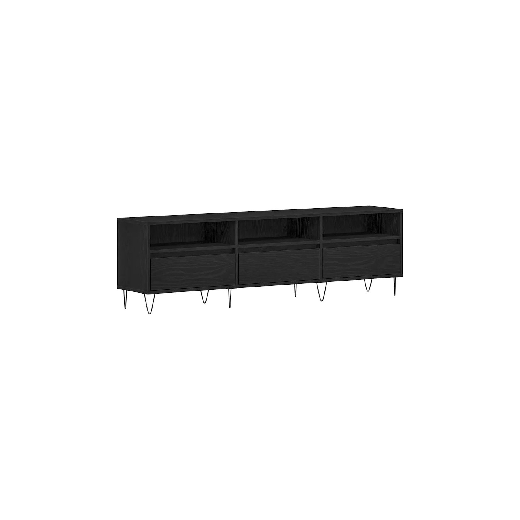 Meuble TV HELLOSHOP26 Meuble TV moderne rectangulaire fonction