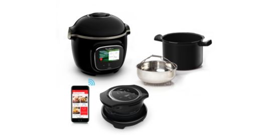 Cookeo MOULINEX YY5479FB noir Touch Wifi 6 L, 3 modes de cuisson + Extra Crisp