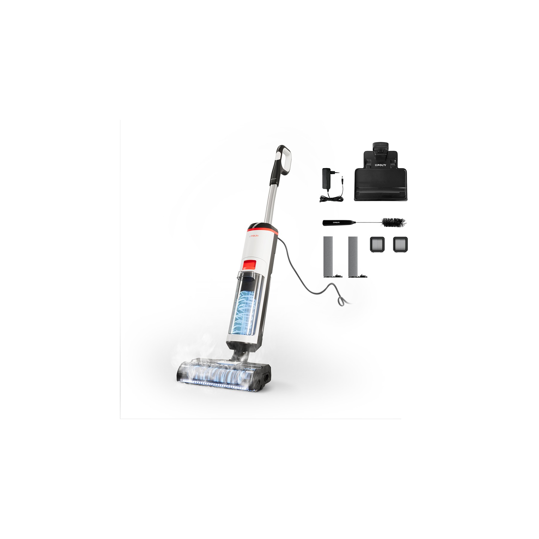 Aspirateur laveur POLTI RollySteam WD10 filaire avec fonction vapeur