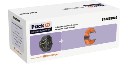 Montre connectée SAMSUNG Pack Galaxy Watch Ultra 2 + Bracelet Orange