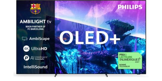 TV OLED PHILIPS 65OLED951 (2026) 65" (164 cm) 4K Ultra HD -  Expérience Cinéma, 120Hz, Ambilight, AI Smart TV