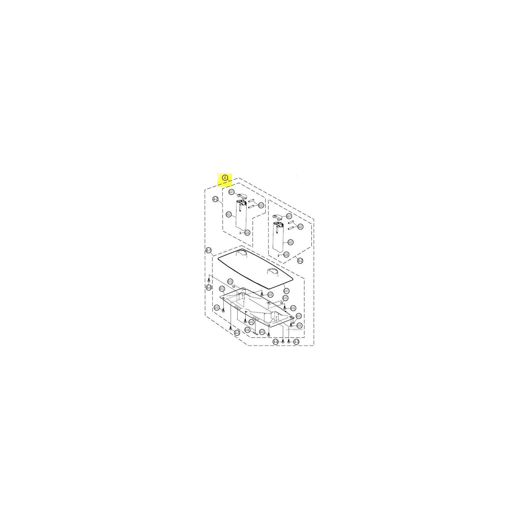 Kit de réparation SHARP pied complet assemble
