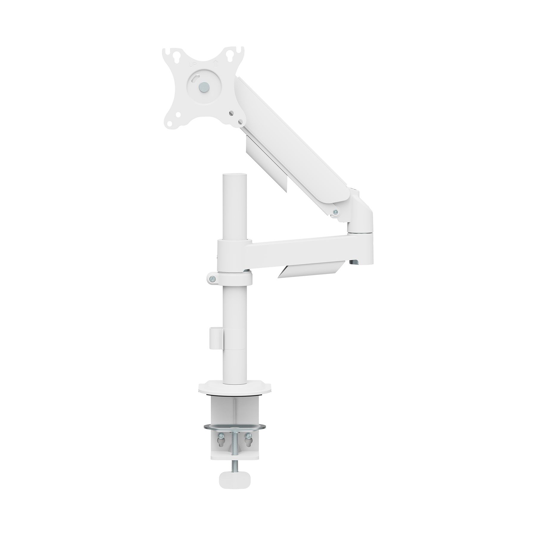 Pied TV KIMEX Support écran PC 17-32", avec mât, Blanc