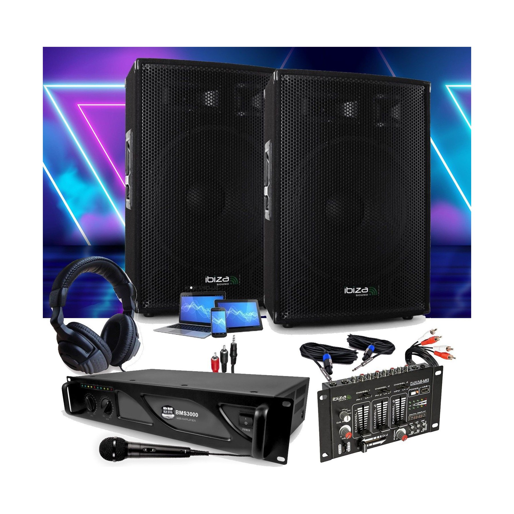 Pack sono BM SONIC Pack Sonorisation IBIZA SOUND DISCO12B 2