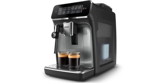 Expresso Broyeur PHILIPS EP2339/10 cafetière à grain LatteGo série 2300, 4 boissons, SilentBrew, Noir