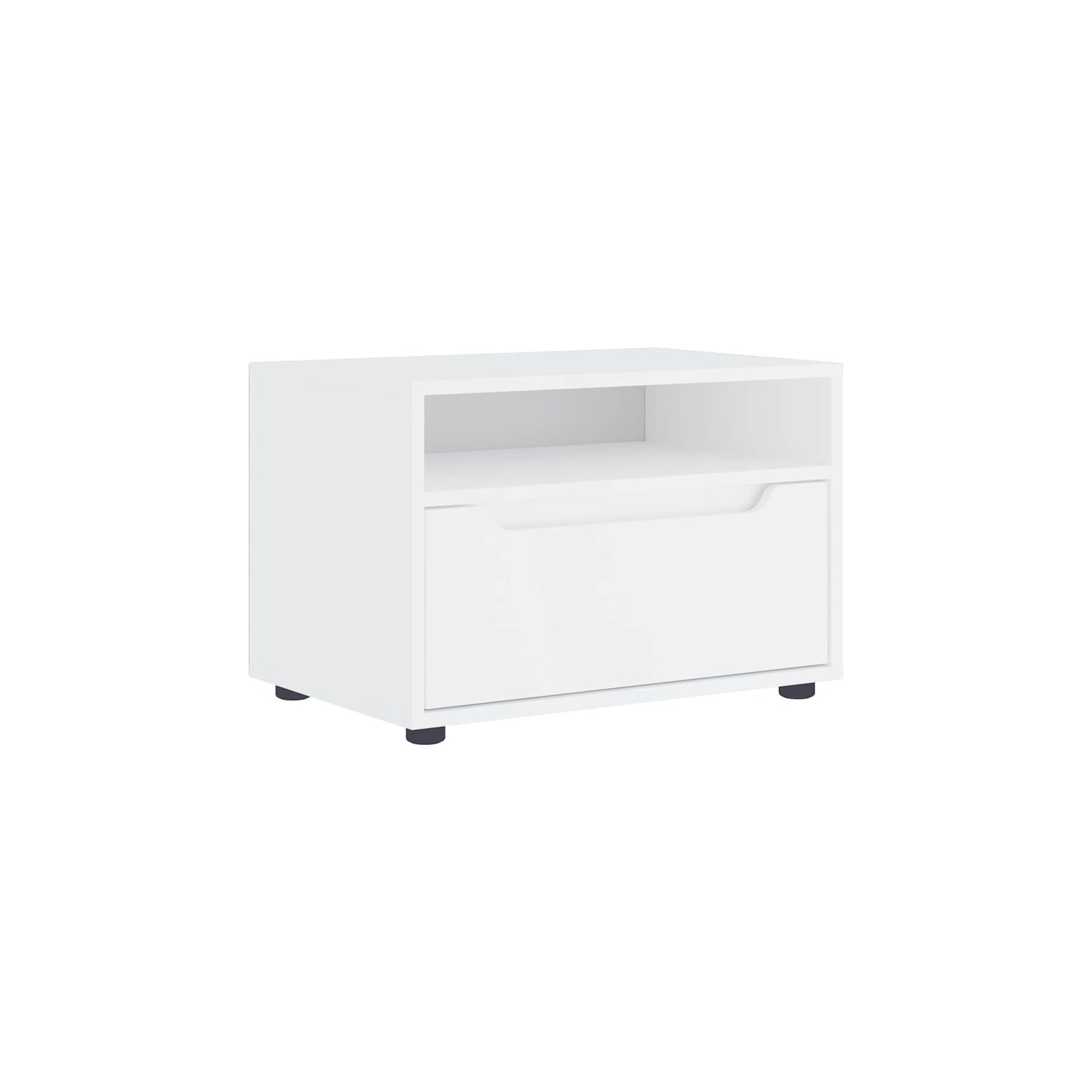 Meuble TV HELLOSHOP26 Meuble TV moderne gain de place avec tir