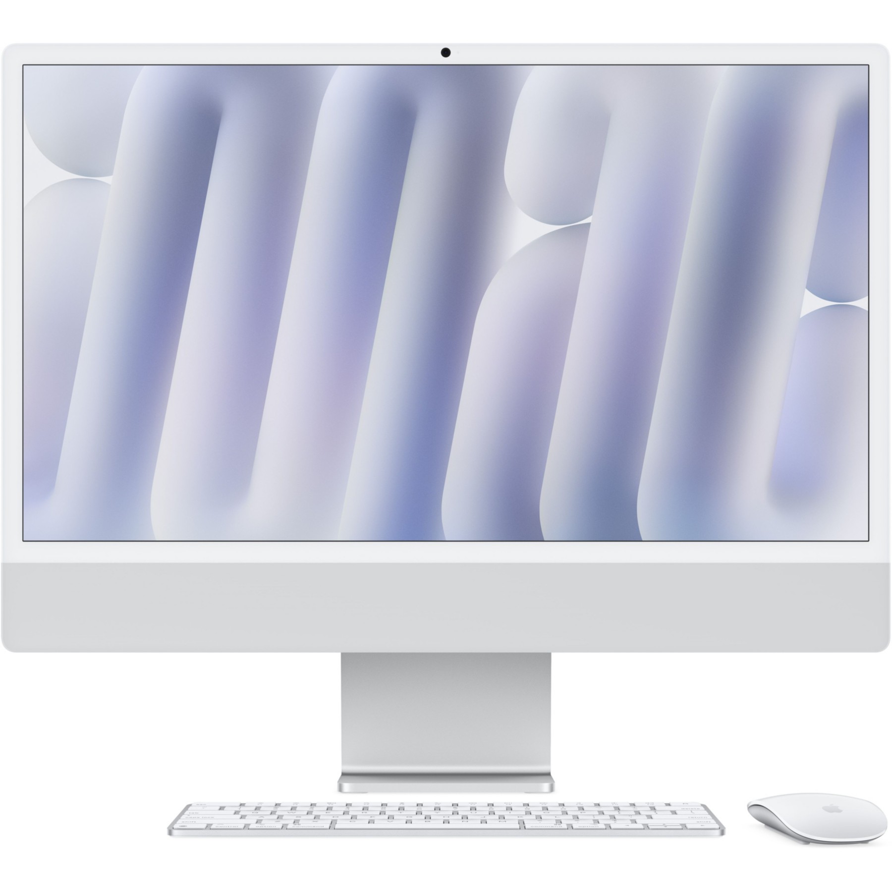 Ordinateur Apple IMAC 24" Ecran Retina 4,5K Puce M4 CPU 8 / GPU 8 coeurs Mémoire RAM 16Go Stockage 256Go SSD Argent