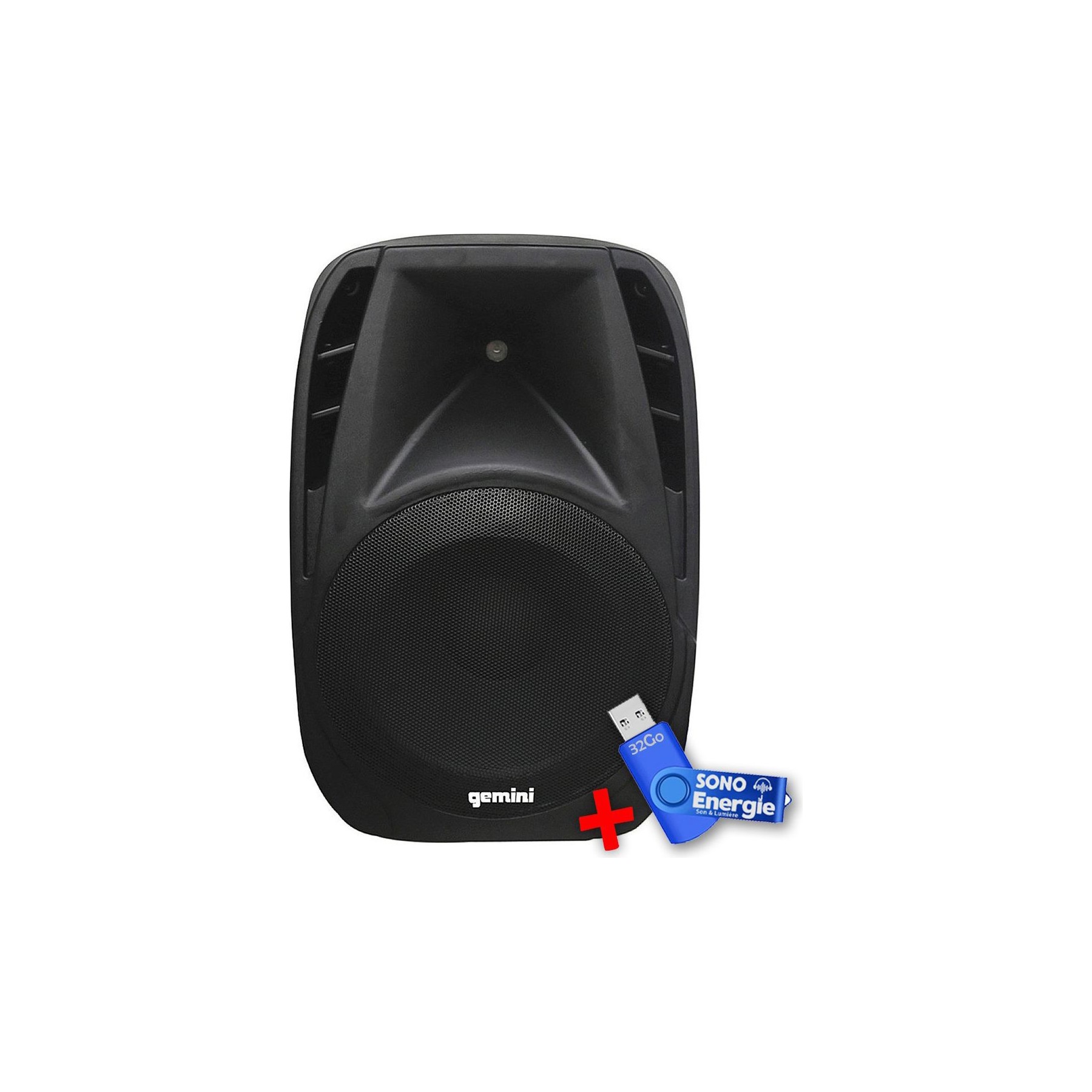Enceinte sono GEMINI ES10BLU Enceinte active - Boomer 10"+USB