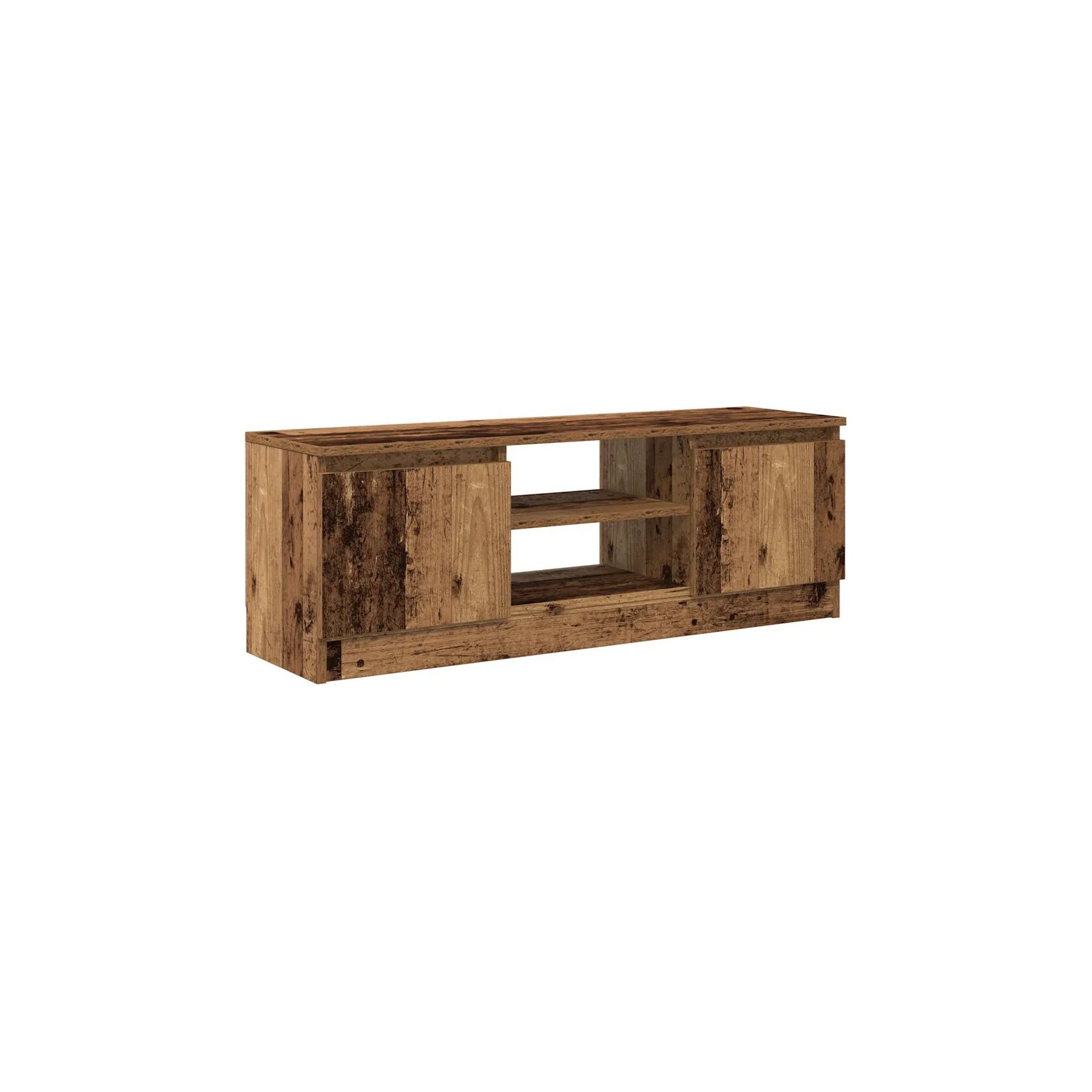 Meuble TV HELLOSHOP26 Meuble TV classique avec portes rangemen