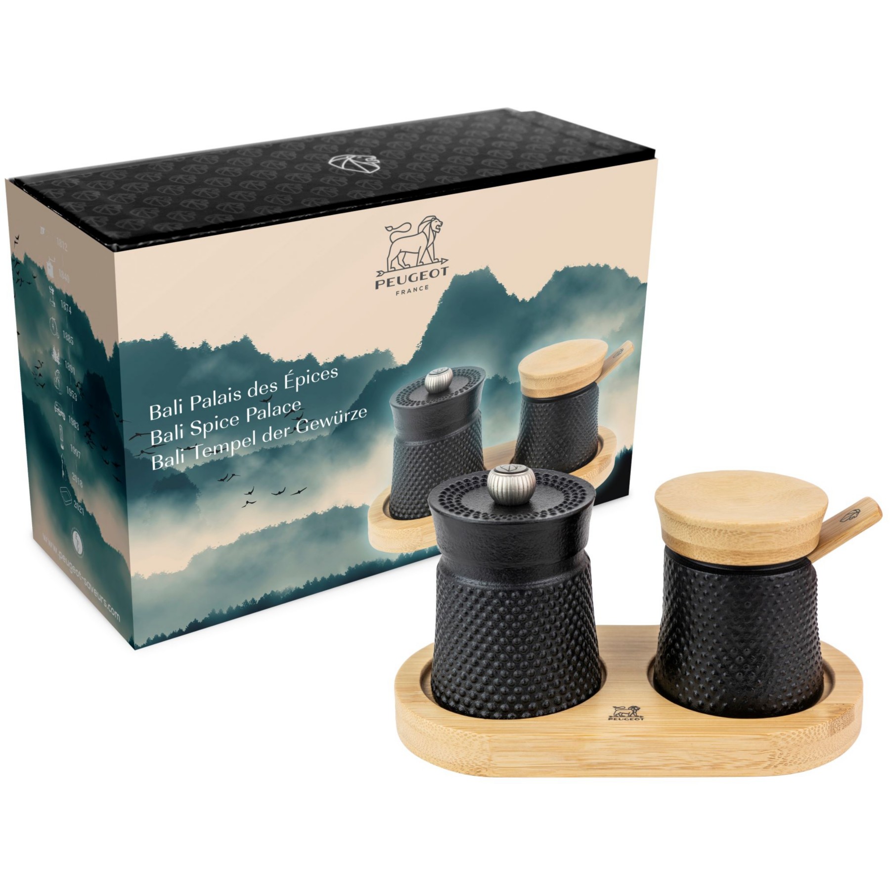 Coffret Moulin à poivre PEUGEOT Bali palais épices
