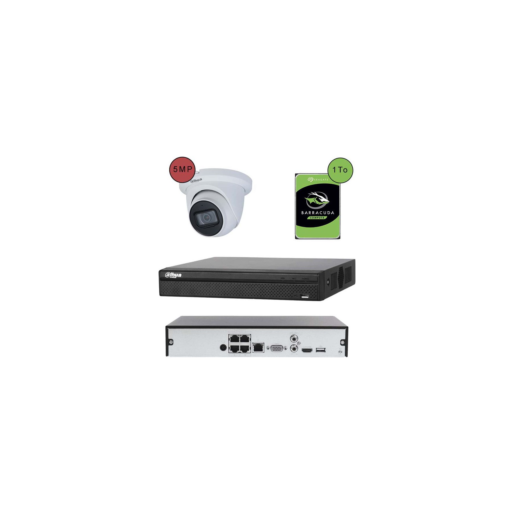 Caméra de sécurité PLANET Kit vidéosurveillance IP caméra dôme 5MP