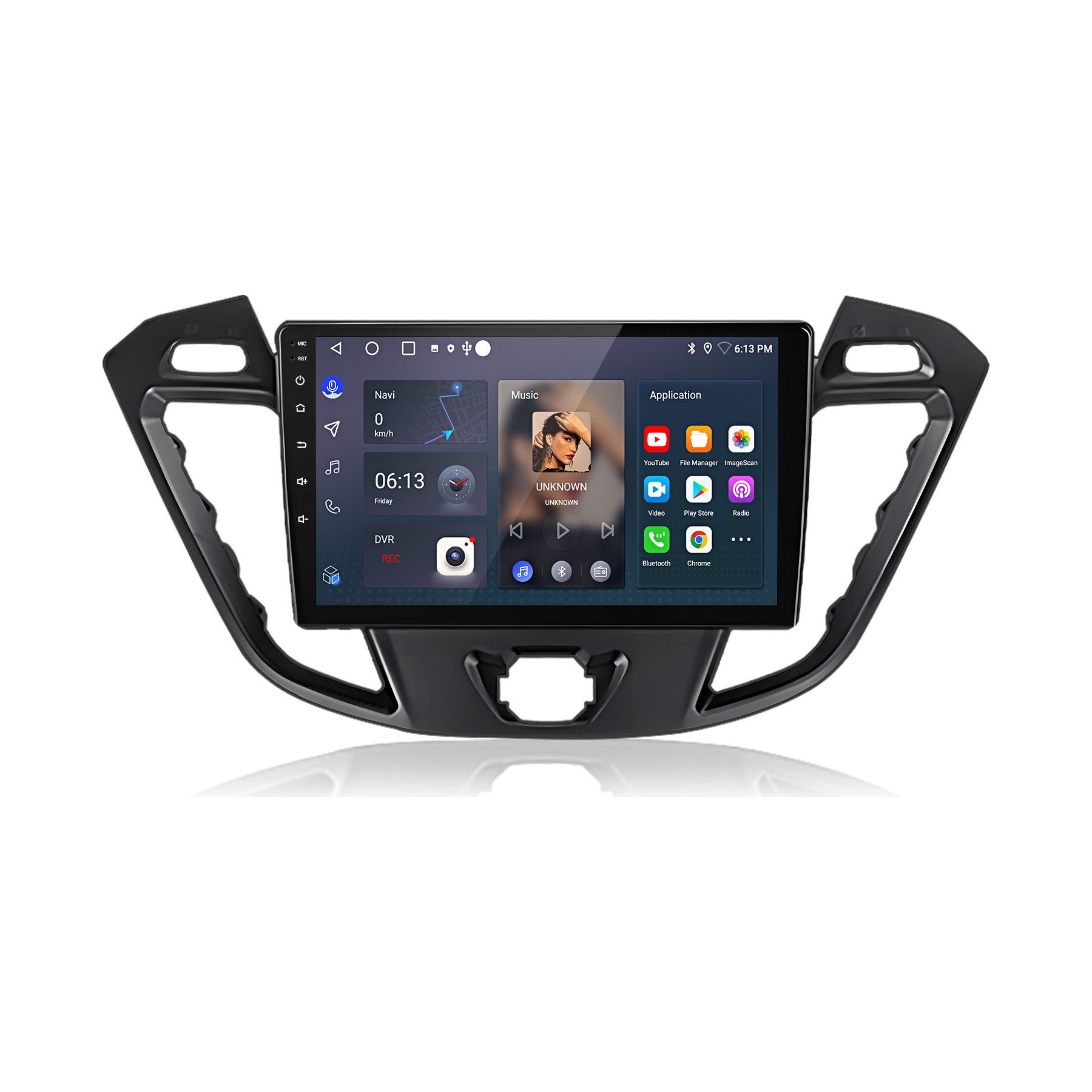 Autoradio connecté JUNSUN pour Transit Custom 2012-21 64G Carplay