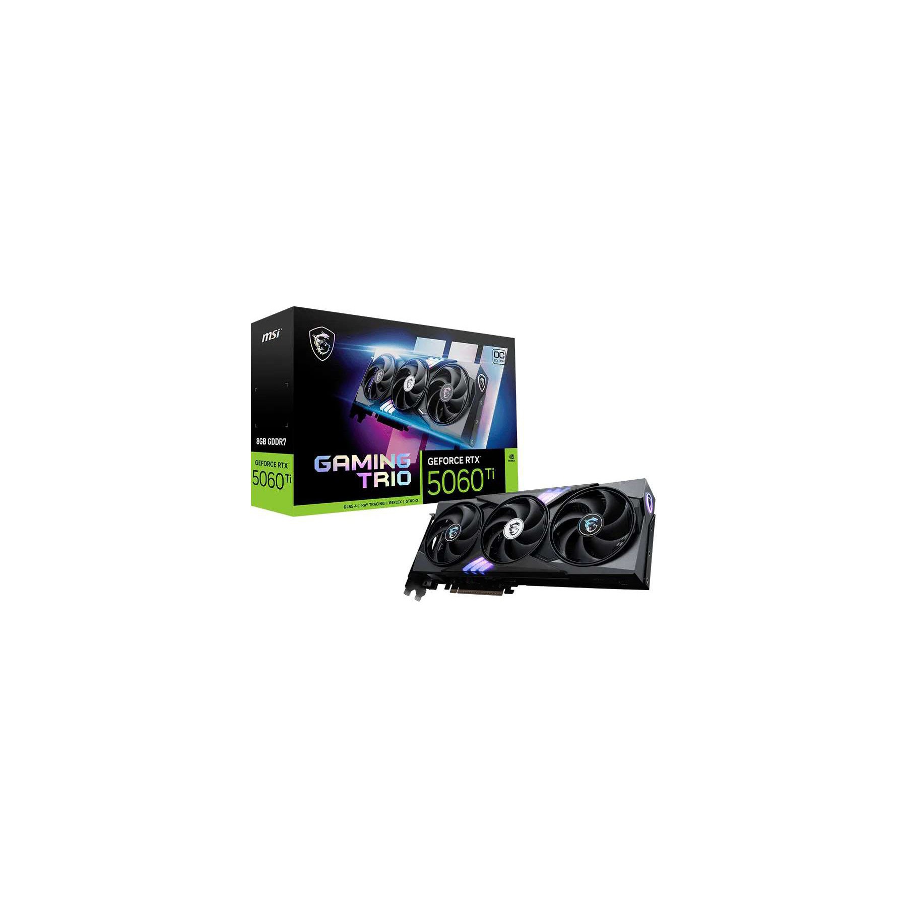 Carte graphique MSI MSI GeForce RTX 5060 Ti 8G GAMING TRIO O