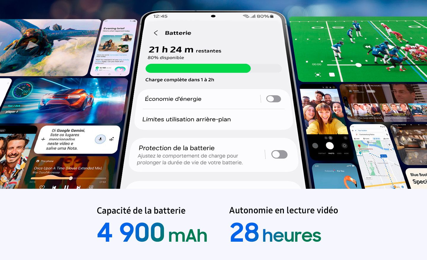 Smartphone SAMSUNG Galaxy S25FE Noir Absolu 256Go