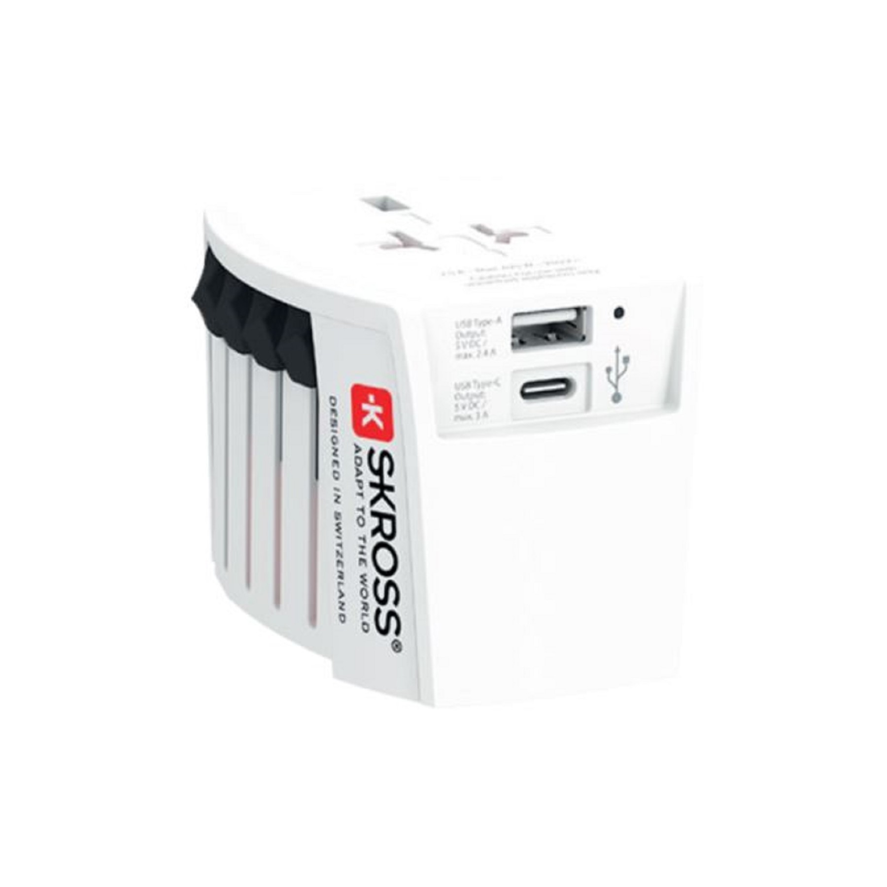 Adaptateur de voyage SKROSS universel +1 USB AC