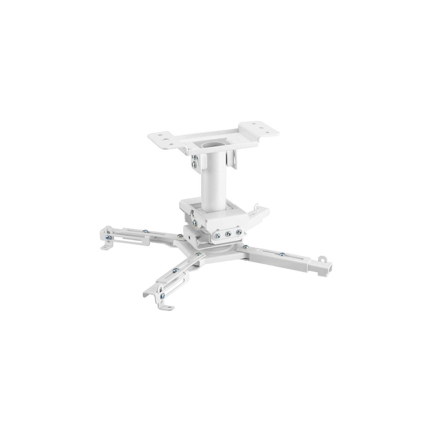 Support vidéoprojecteur KIMEX plafond, hauteur 25 cm, blanc