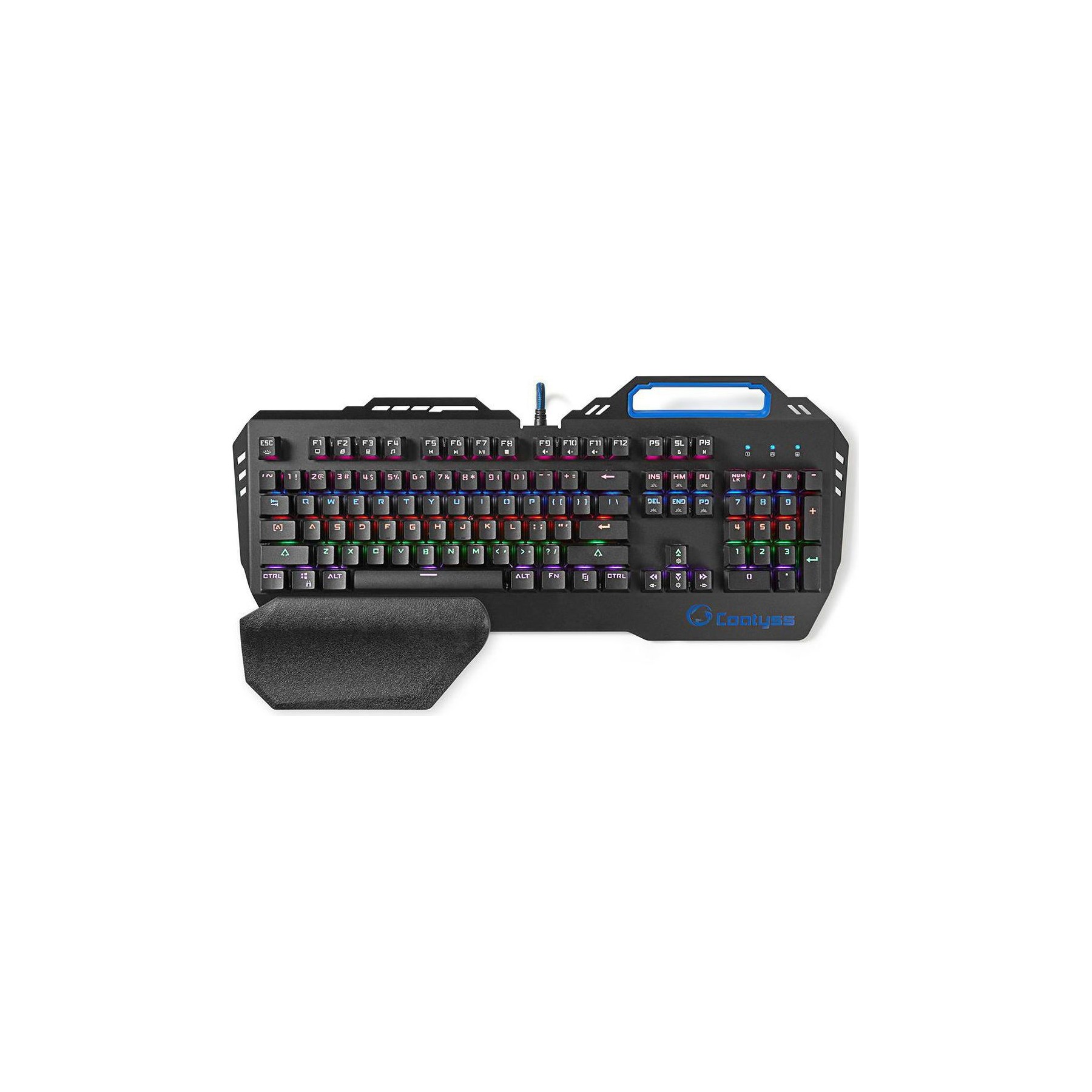 Clavier sans fil NEDIS Rétroéclairé Disposition États-Unis