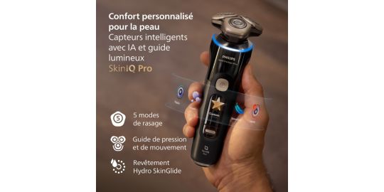 Rasoir électrique PHILIPS XP9400/31 Serie i9000 Prestige Ultra 100 % étanche avec Skin IQ
