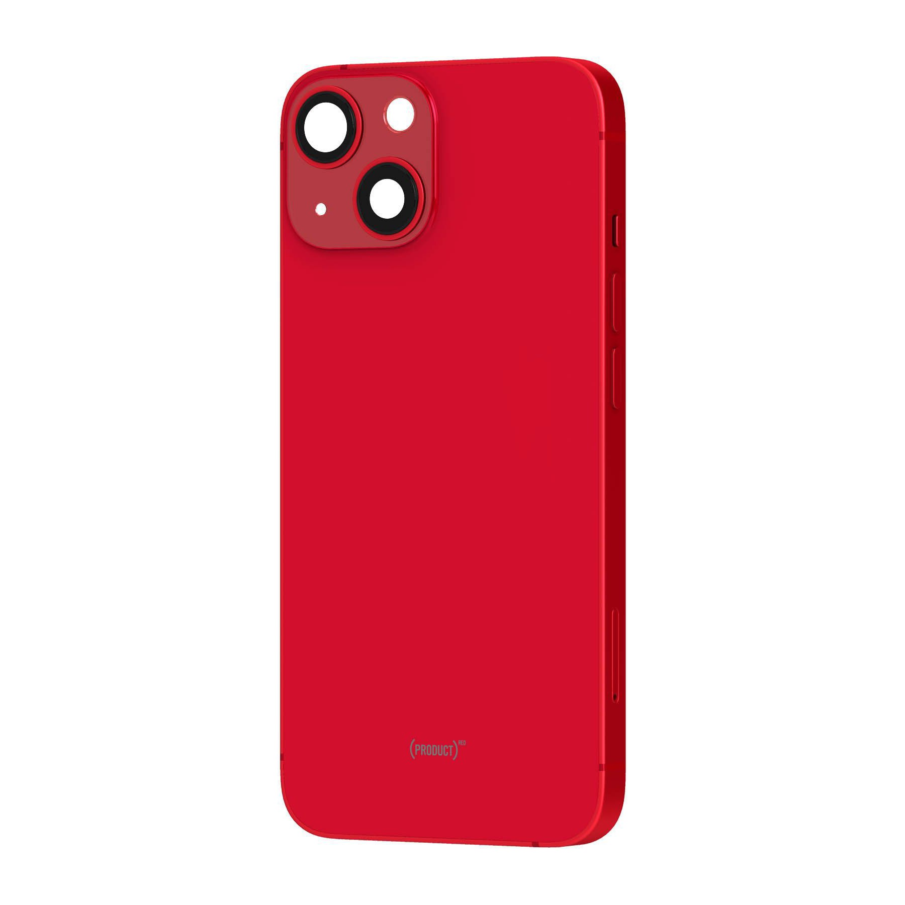 Pièce détachée AVIZAR + Vitre arrière iPhone 13 Mini Rouge