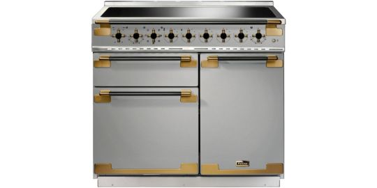 Piano de cuisson induction FALCON ELISE LUXE TAB IND 100 CMINOX et NOIR LA