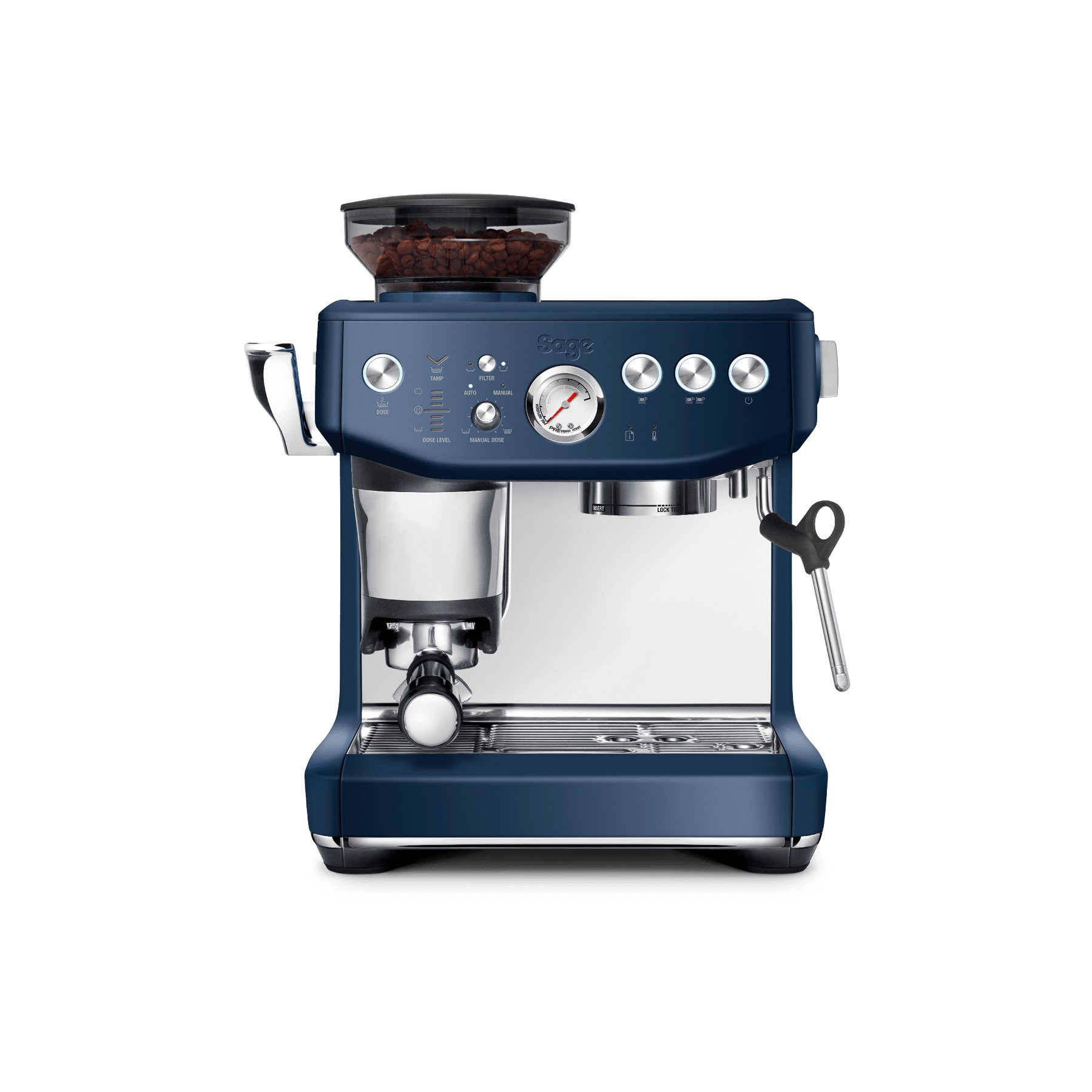 Machine à expresso SAGE APPLIANCES the barista express impress bleu prune