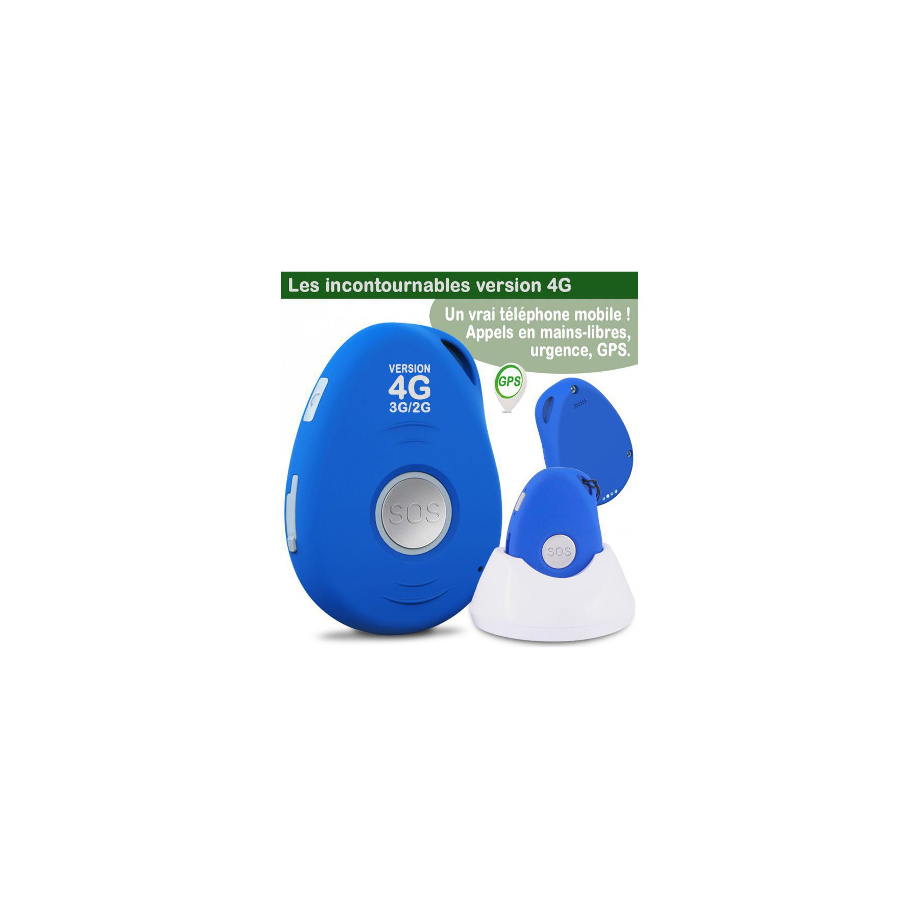 Smartphone senior MOBIHO Le Basic sympa 4 bleu  - Version 4G