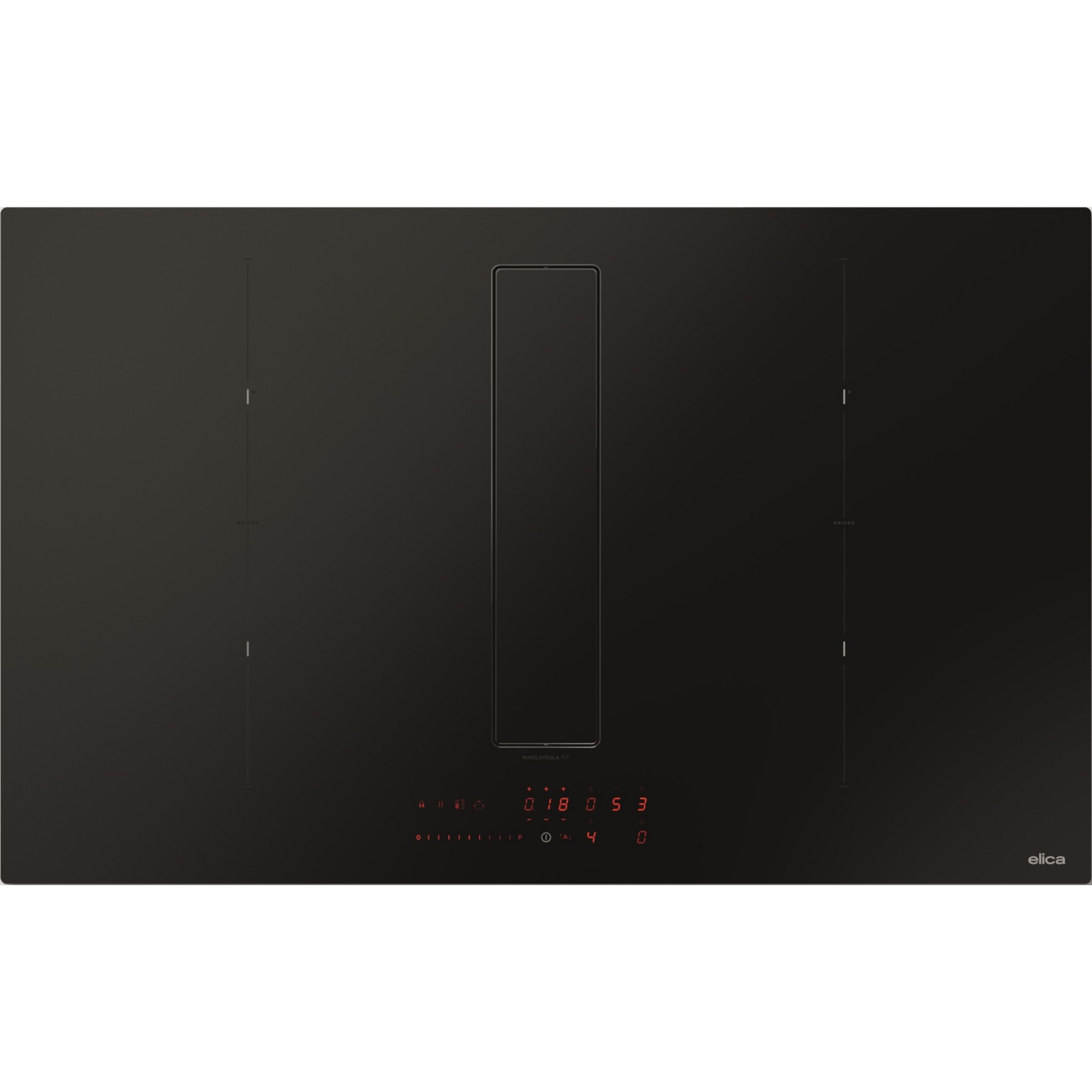 Plaque induction aspirante ELICA FIT PRO 83 RAW noir mat anti rayures