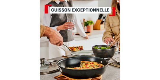 Sauteuse TEFAL 28cm Excellence + avec couvercle