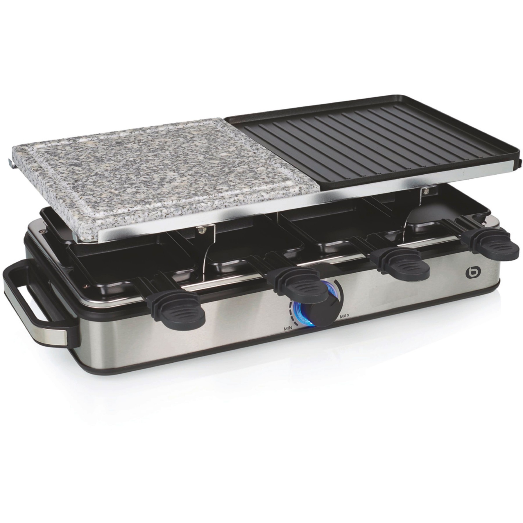 Raclette ESSENTIELB ERGP7 8 personnes Grill + Pierre