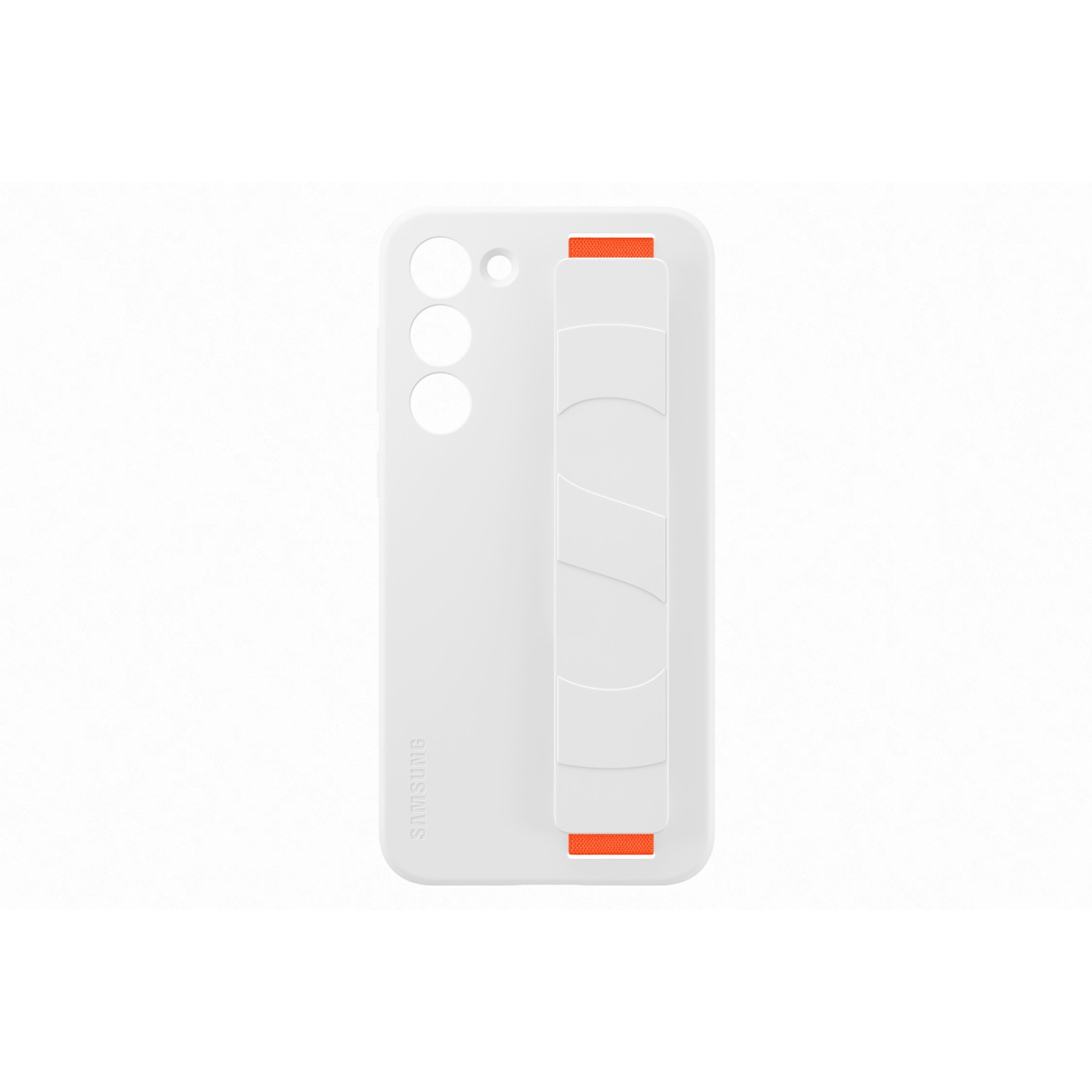 Coque SAMSUNG S23+ Silicone avec laniere Blanc