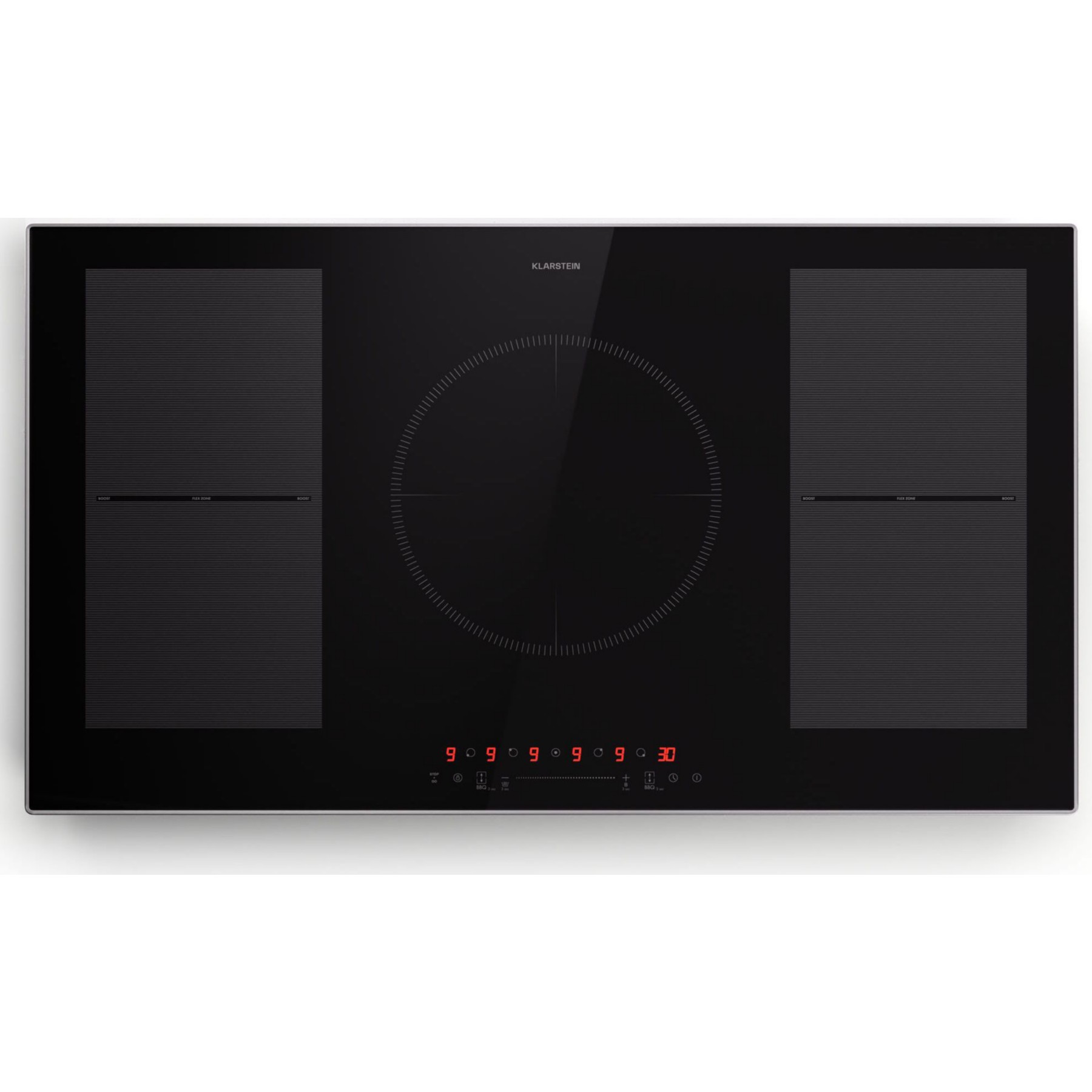 Plaque induction KLARSTEIN Delicatessa 90 cm 5 zones 7200W blanc