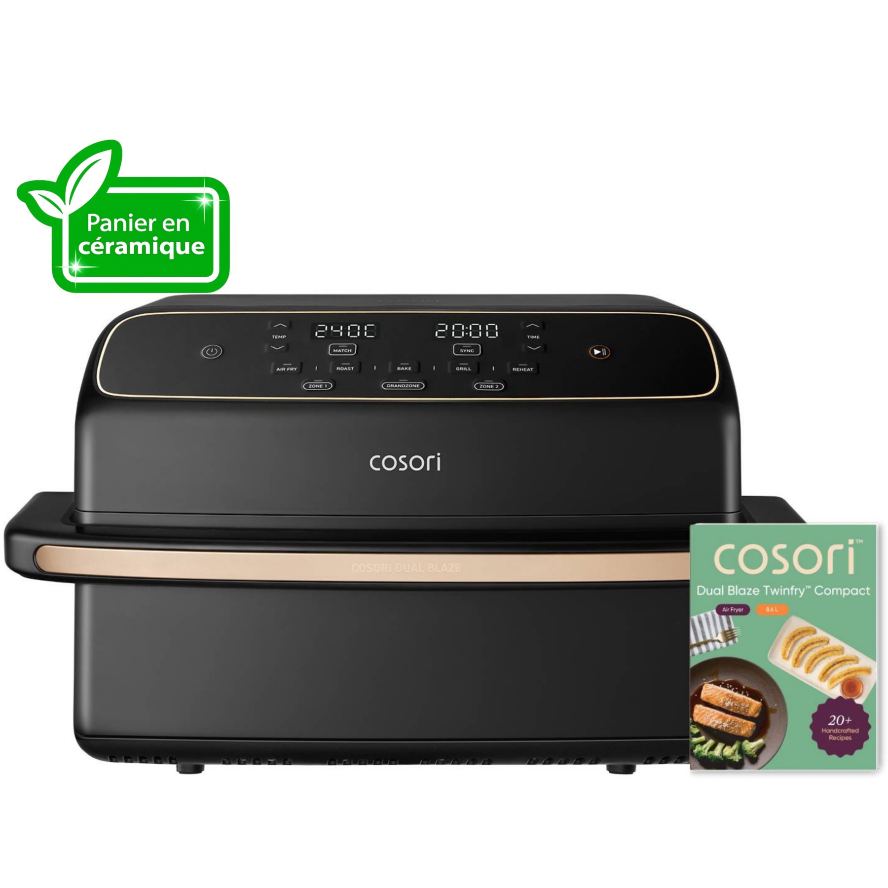 Friteuse sans huile COSORI Dual Blaze Twinfry Compact 8.6-L KAAPAFC