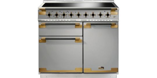 Piano de cuisson induction FALCON ELISE LUXE TAB IND 100 CMINOX et NOIR LA