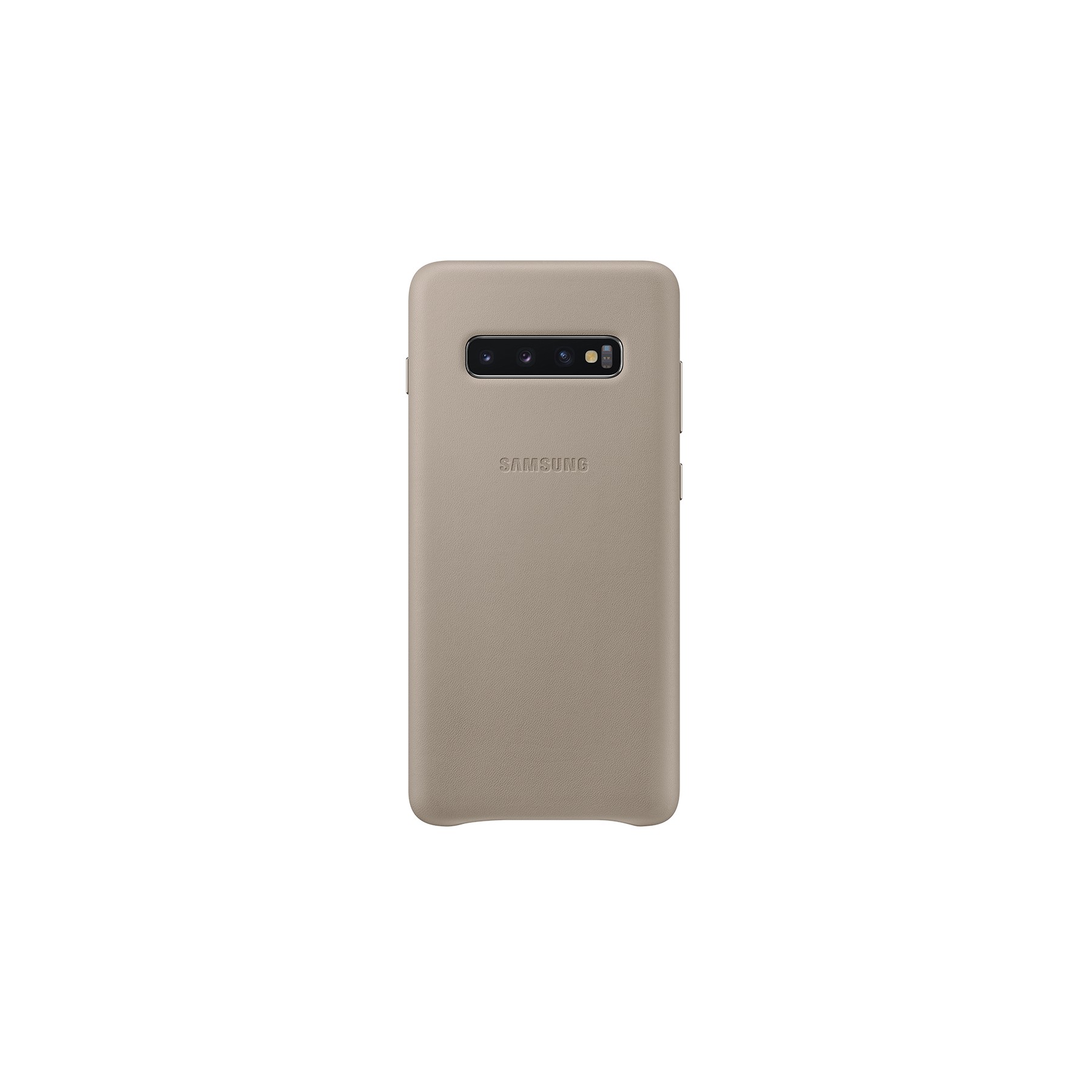 Coque SAMSUNG S10+ Cuir gris