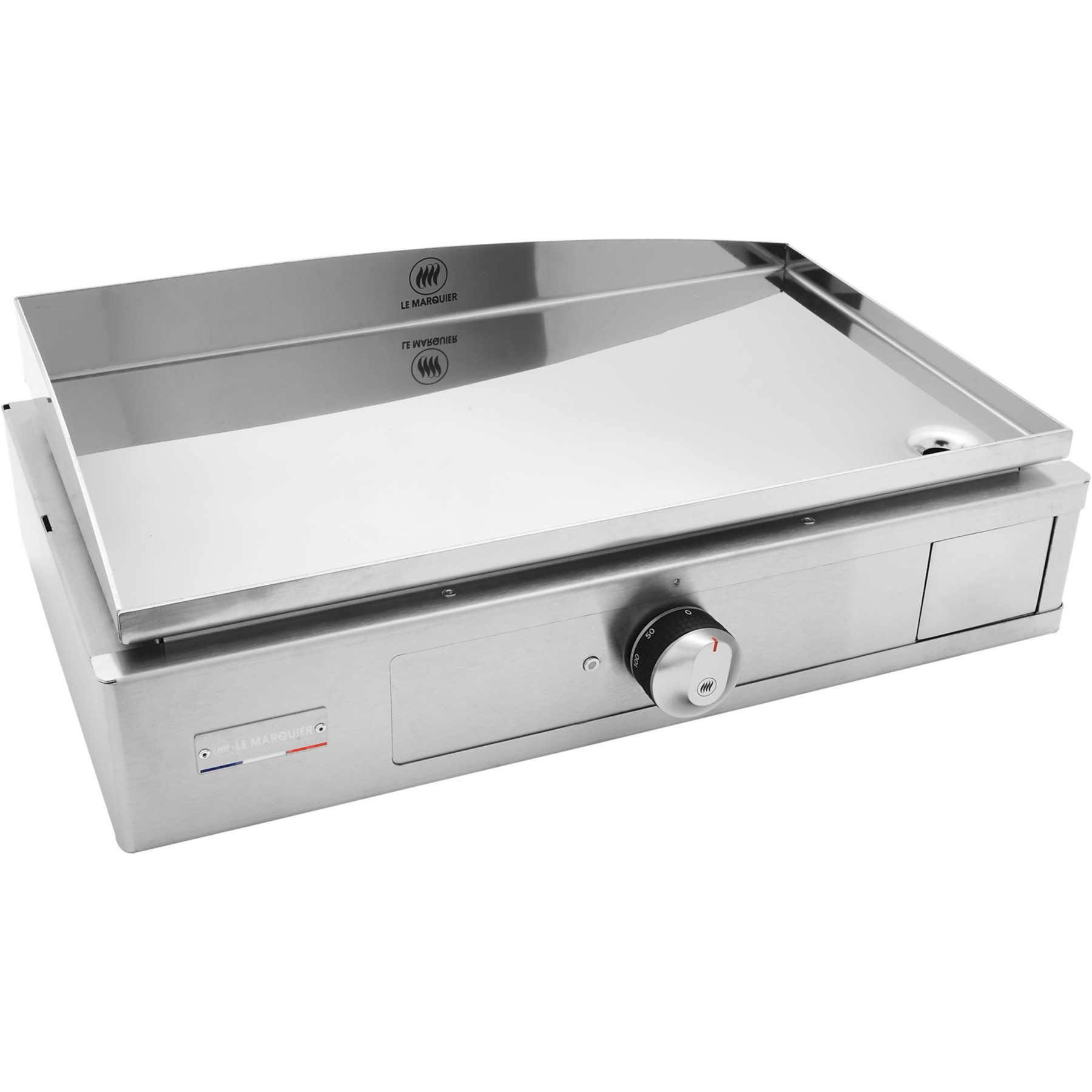 Plancha électrique LE MARQUIER PLTE160i inox à poser, 57x34 cm