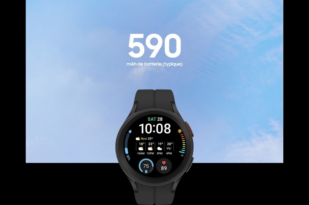 Montre connectée SAMSUNG Galaxy Watch5 Pro Noir 45mm 4G Reconditionné