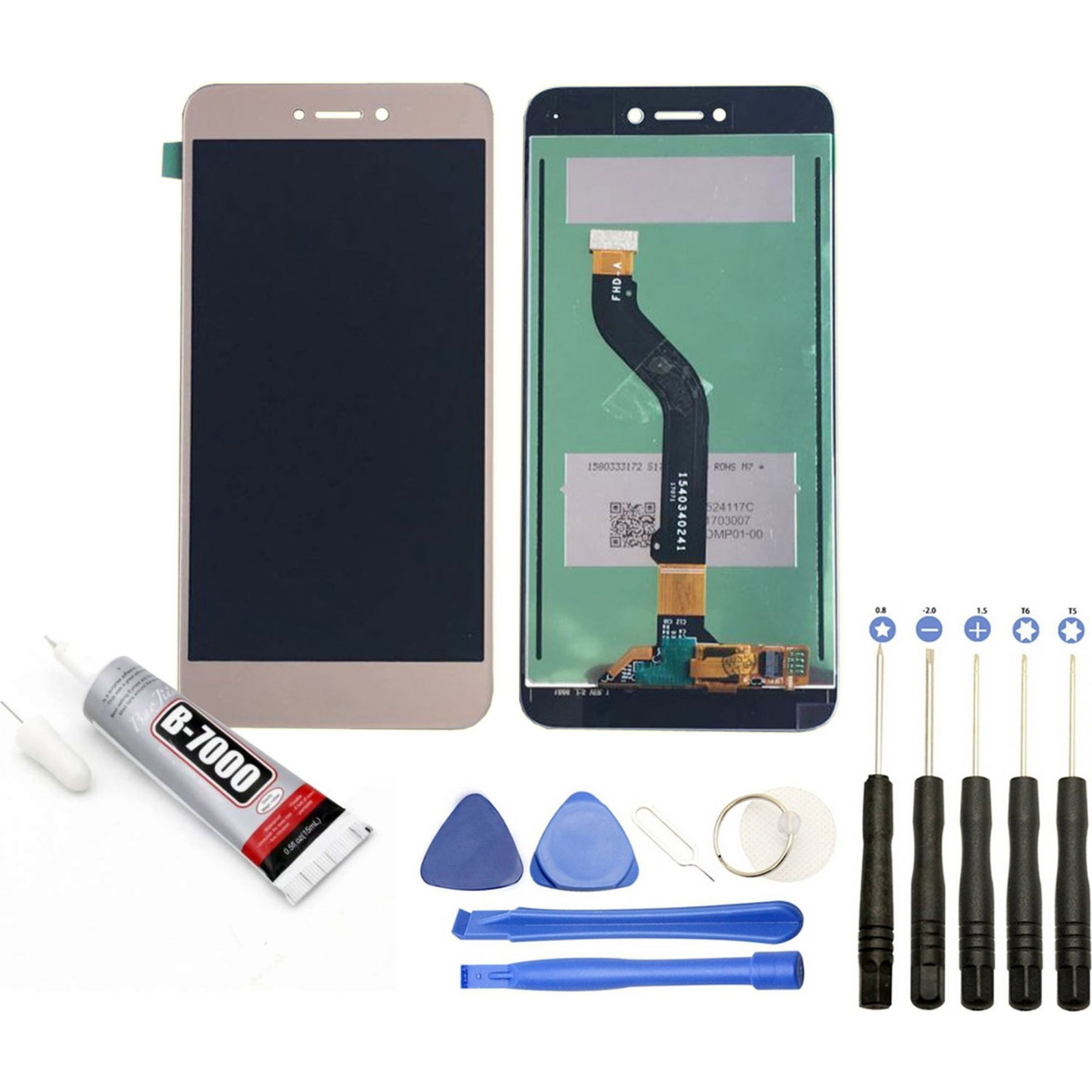 Ecran téléphone VISIODIRECT Vitre tactile + LCD pour Huawei 8 LITE