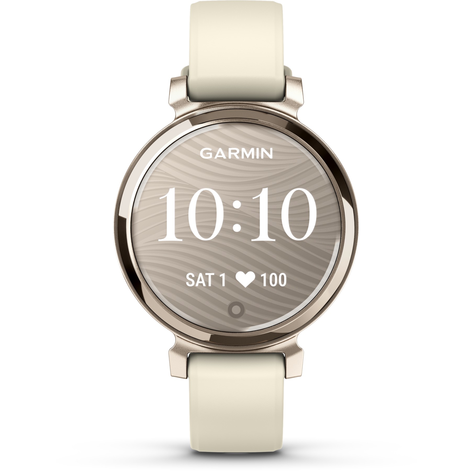 Montre connectée GARMIN Lily 2 Cream Gold bracelet blanc coco
